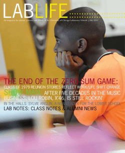 Fall 2010 - University of Chicago Laboratory Schools