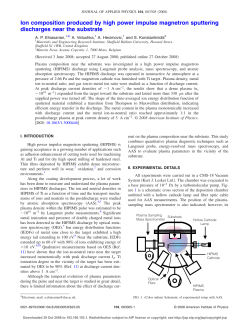 Ion composition produced by high power impulse