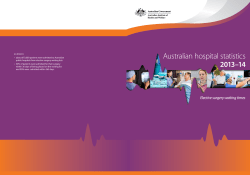 Australian hospital statistics 2013&ndash;14: Elective surgery waiting times