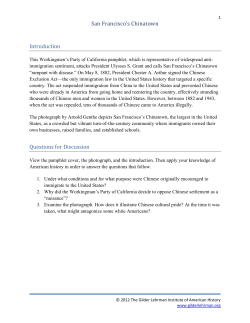 Chinatown - The Gilder Lehrman Institute of American History