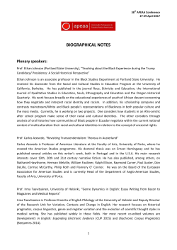 biographical notes - cehum
