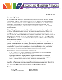 2012 Love Your Neighbor - Reconciling Ministries Network