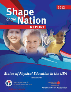 2012 Shape of the Nation Report