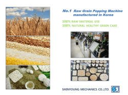 No.1 Raw Grain Popping Machine manufactured in Korea