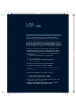 house regulations