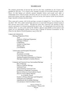 marriage - Diocese of Dodge City