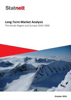 Long-Term Market Analysis 2016