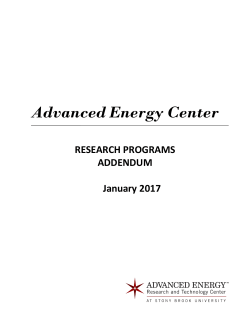 AEC Research Projects (addendum)