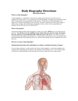 Body Biography Directions
