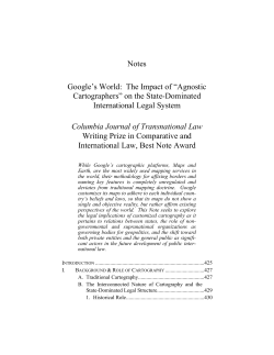Agnostic Cartographers - Columbia Journal of Transnational Law
