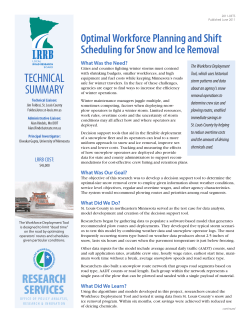 Optimal Workforce Planning and Shift Scheduling for Snow and Ice