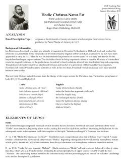 Hodie Christus Natus Est