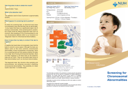 screening for chromosomal abnormalities