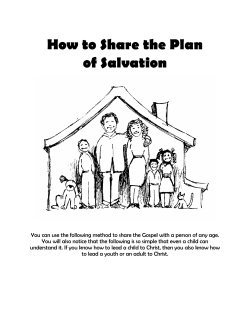 How to Share the Plan of Salvation - three