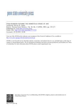 steelworkers rethink the homestead strike of 1892