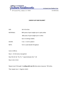 LEMON FLUFF BABY BLANKET SIZE: 36 X 43 inches MATERIALS