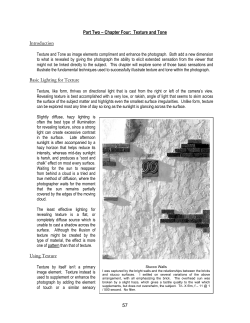 57 Part Two &ndash; Chapter Four: Texture and Tone Introduction Basic