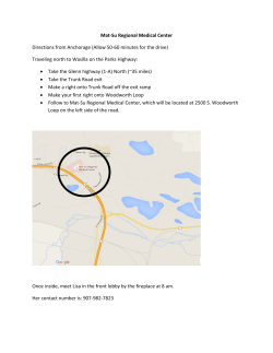 Directions to Mat-Su Regional Medical Center