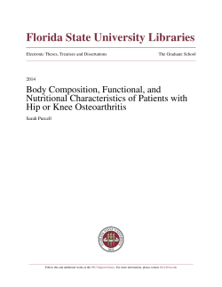 Body Composition, Functional, and Nutritional