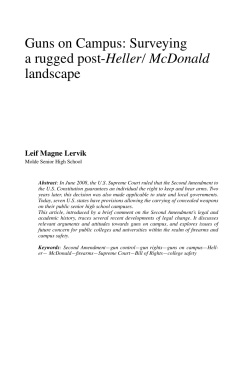 Guns on Campus: Surveying a rugged post
