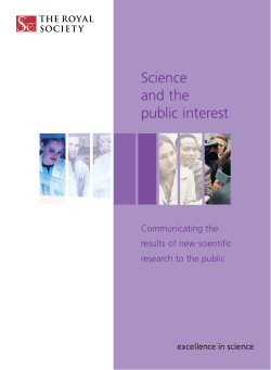 Science and the public interest