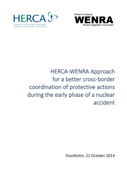 HERCA-WENRA Approach for a better cross