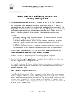 Assistant Secretary for Fair Housing and Equal Opportunity