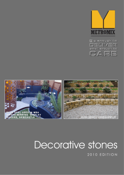 Decorative Stone Brochure