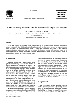 A REMPI study of indene and its clusters with argon and krypton