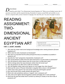 READING ASSIGNMENT: TWO
