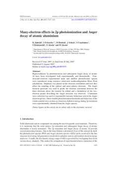Many-electron effects in 2p photoionization and Auger decay of