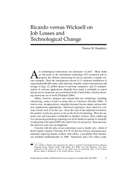 Ricardo versus Wicksell on Job Losses and