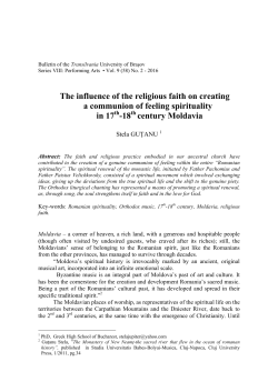 The influence of the religious faith on creating a communion of