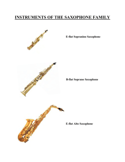 instruments of the saxophone family