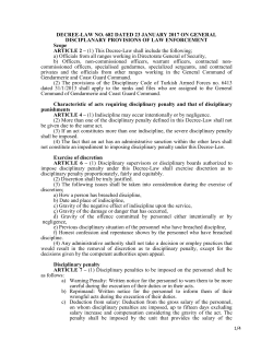 DECREE-LAW NO. 682 DATED 23 JANUARY 2017 ON