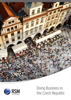 Doing Business in the Czech Republic