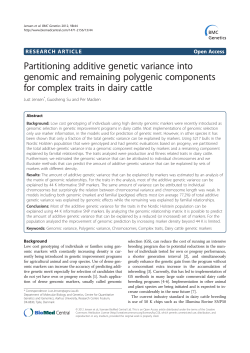 Partitioning additive genetic variance into genomic and remaining