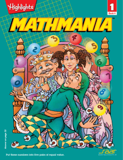 Put these numbers into five pairs of equal value. Book 4