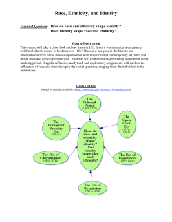 Race, Ethnicity, and Identity - Auburn Enlarged City School District