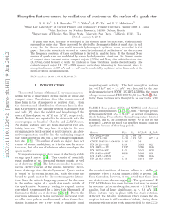 Absorption features caused by oscillations of electrons on the