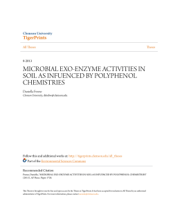 microbial exo-enzyme activities in soil as infuenced by