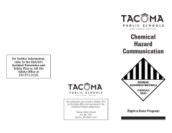 Chemical Hazard Communication