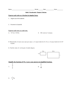 Express each ratio as a fraction in simplest form