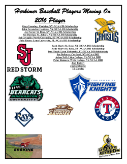 Herkimer Baseball Players Moving On 2016 Player