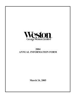 PDF - George Weston Limited