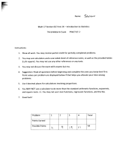 Name: Math 17 Section 02/ Enst 24 &mdash; Introduction to Statistics Third
