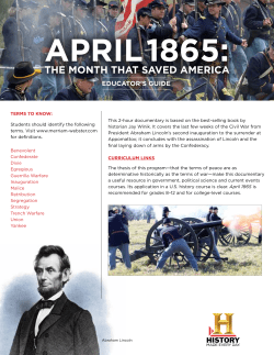 April 1865: The Month That Saved America