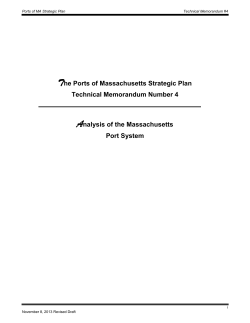 Ports of Massachusetts Strategic Plan