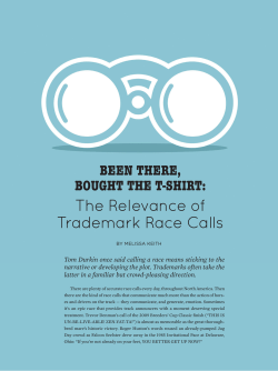 The Relevance of Trademark Race Calls
