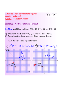 Aim #66: How do we rotate figures counterclockwise? (Unit 7